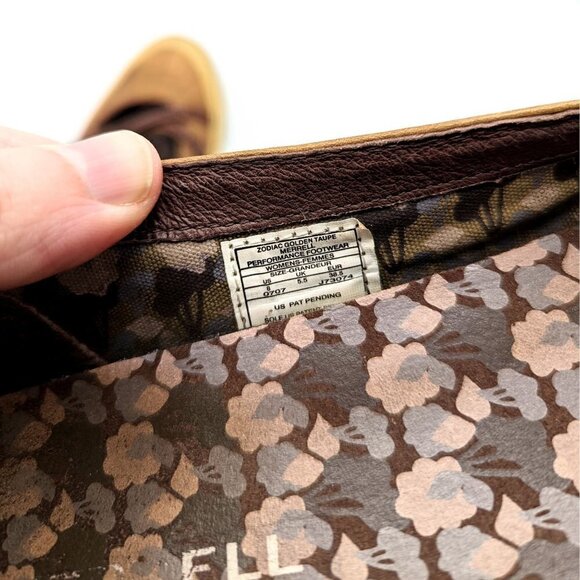 Women's 8 (38.5) MERRELL Zodiac Golden Taupe Leather Comfort Mary Jane Loafer - Picture 6 of 6